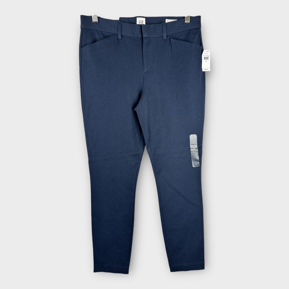 Gap Womens size 6 Skinny Ankle Blue Pants NEW Bi Stretch Weave